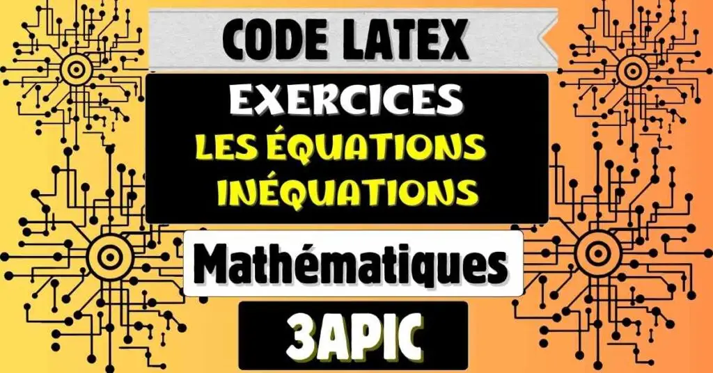 code latex exercices