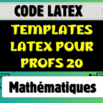 Template LaTeX : Série d’exercices