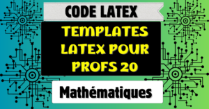 Template LaTeX Série d'exercices