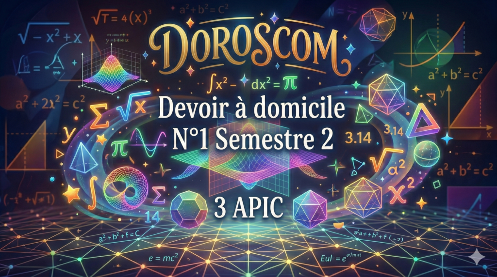 Devoir a domicile N◦1 (Semestre 2) 3APIC