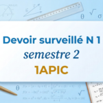 Devoir Surveillé N°1 – Semestre 2 (Mathématiques)