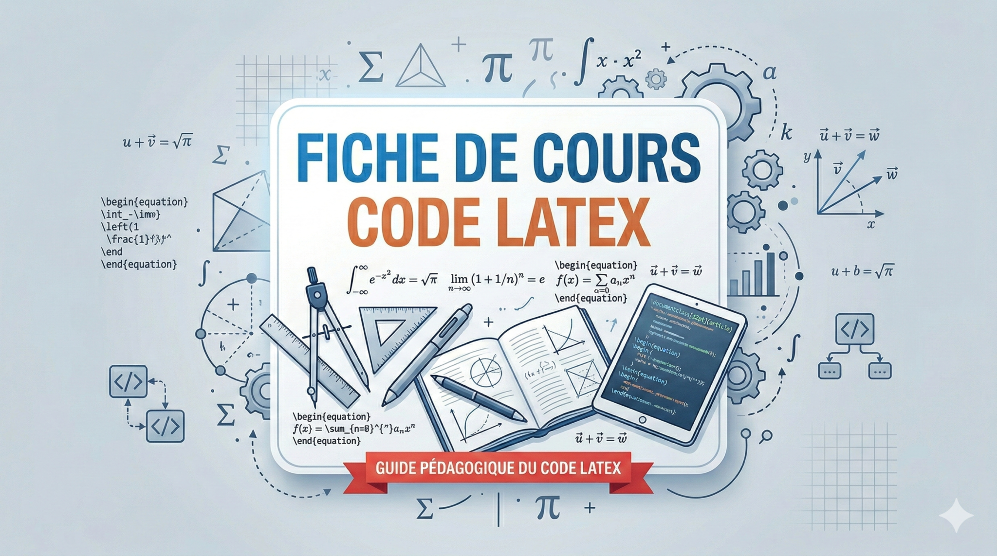 Fiche de Cours CODE LATEX Fiche de Cours CODE LATEX